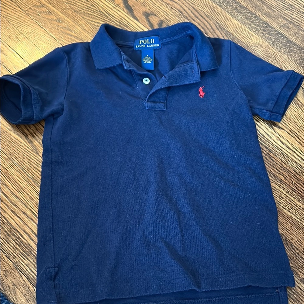 Polo by Ralph Lauren Kids Navy Blue Shirt